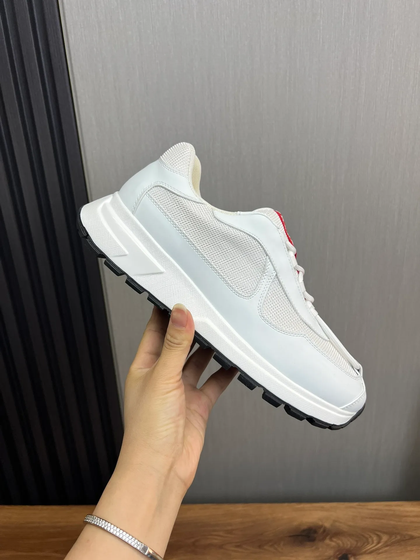 Men's shoes 💰540💰 [PRADA] Men's shoes are popular in the counter, official website is synchronized, 1 high-quality shipment ✔️Original fly-woven cowhide + cowhide lining, 1🆚1 replica, original sole, 38-45 (45 customized, non-refundable)